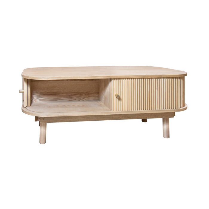 Table basse Hector deux portes en bois