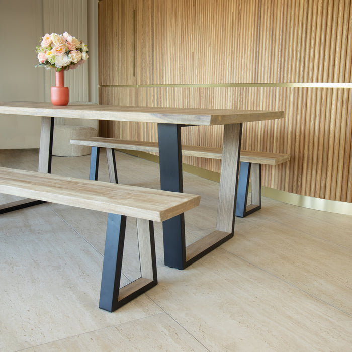 Table Hera en bois de pin et acacia 200 cm