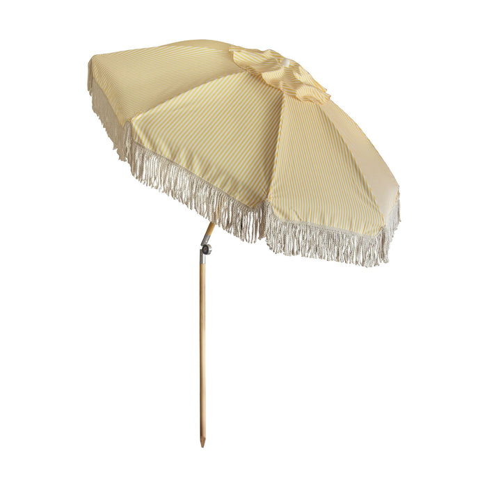 Parasol jaune avec franges Playa 180 cm