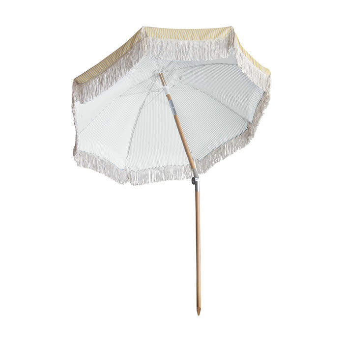 Parasol jaune avec franges Playa 180 cm