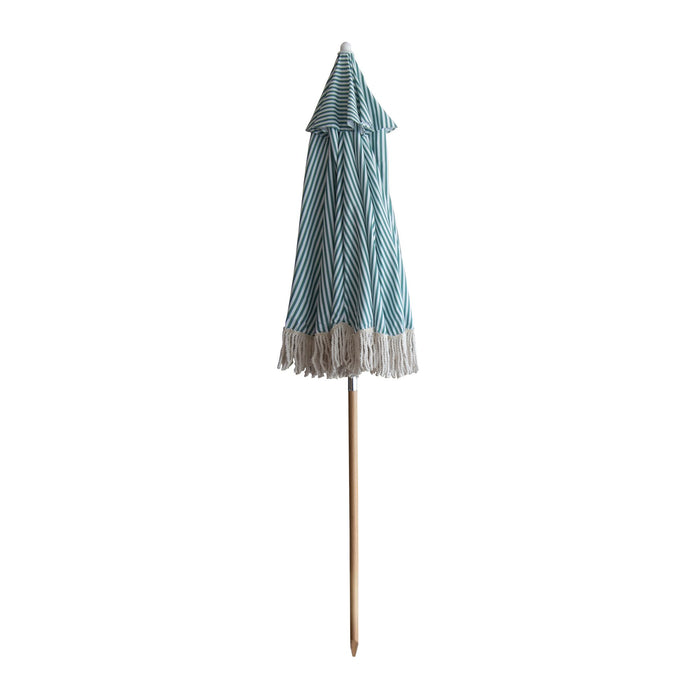 Parasol vert avec franges Playa 180 cm