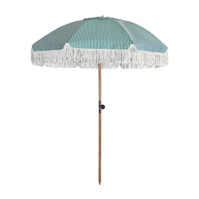 Parasol vert avec franges Playa 180 cm