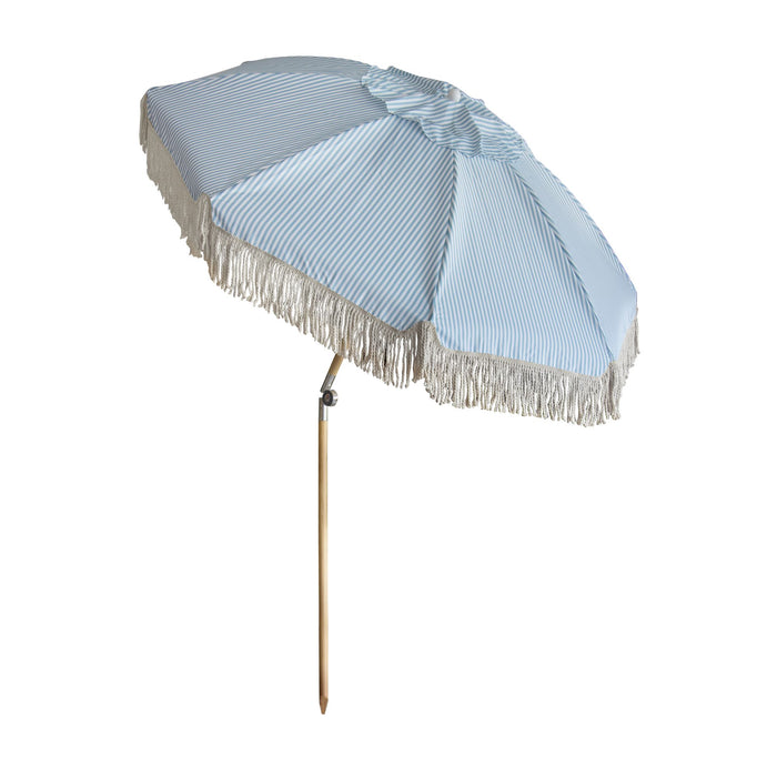 Parasol bleu avec franges Playa 180 cm