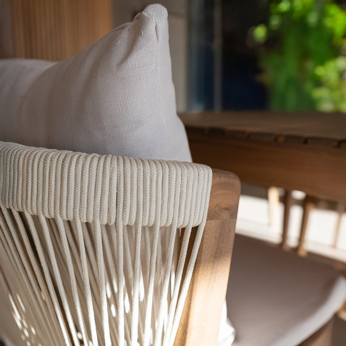 Ensemble de jardin Fidji avec 8 chaises en bois d’acacia