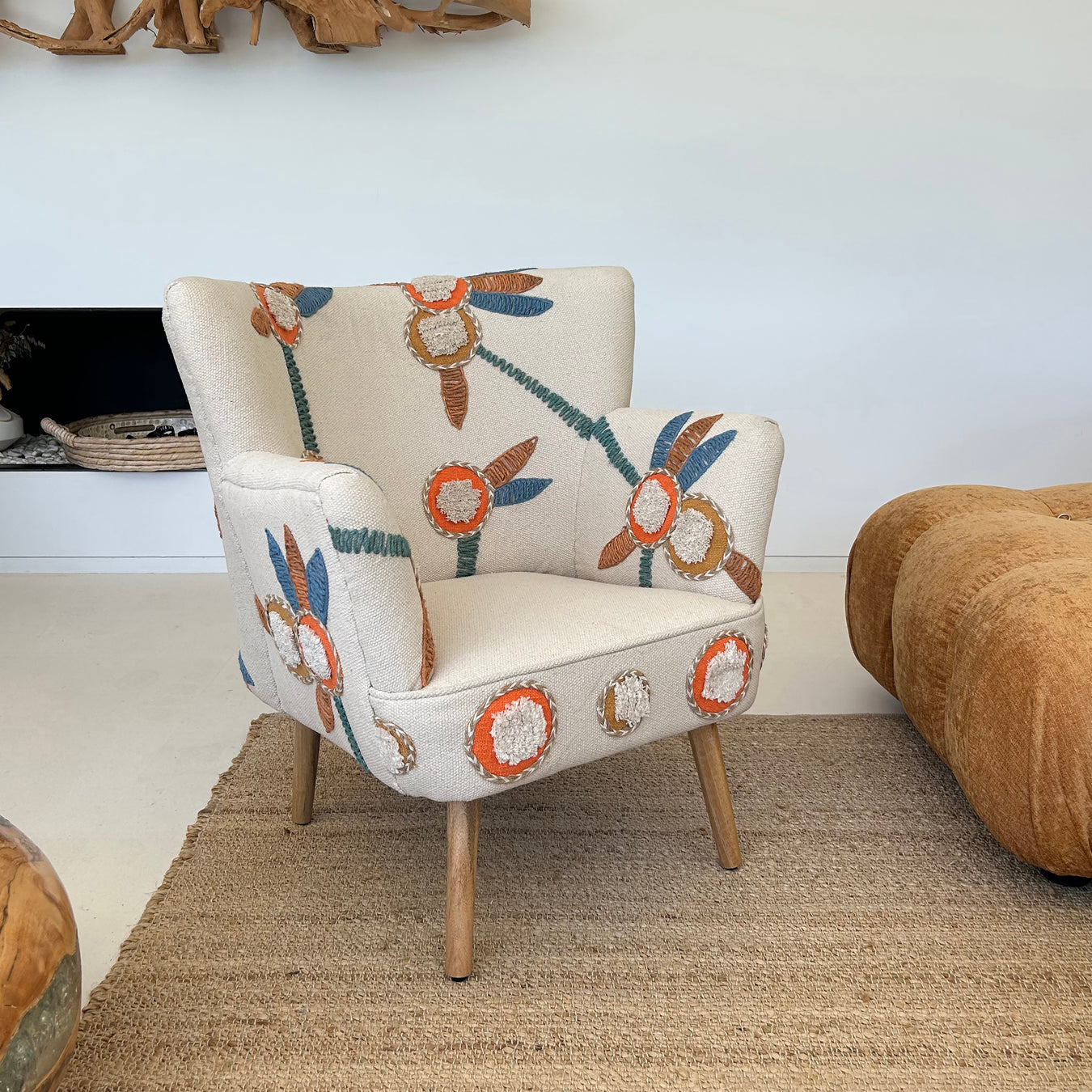 Fauteuil en coton Maya